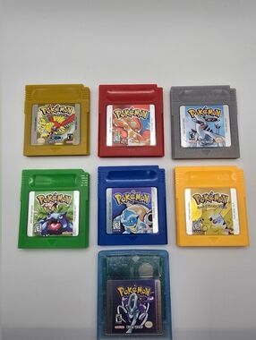 Pokémon Gameboy Game Lot Collection Of 7  Reproduction Games
